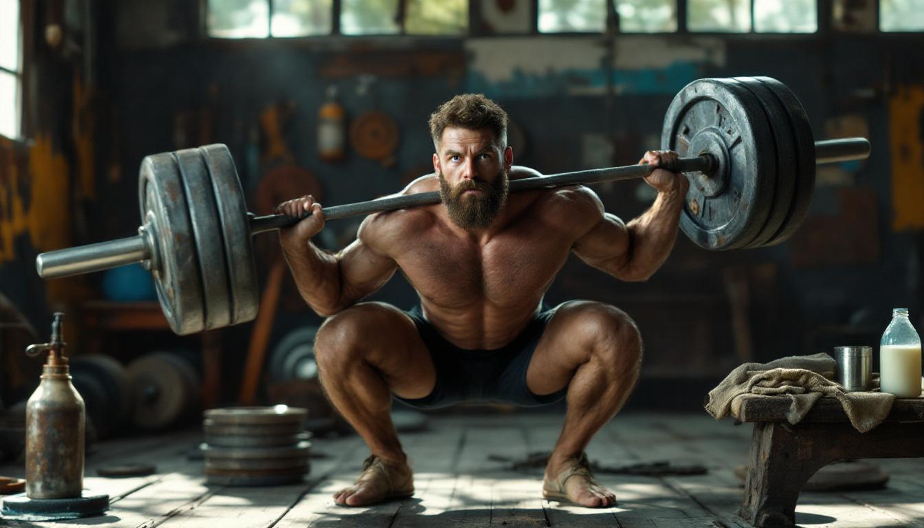 discover the old-school bodybuilding method that combines 20 squats and 4 liters of milk daily to build legendary physiques. learn the secret to classic muscle growth and strength.