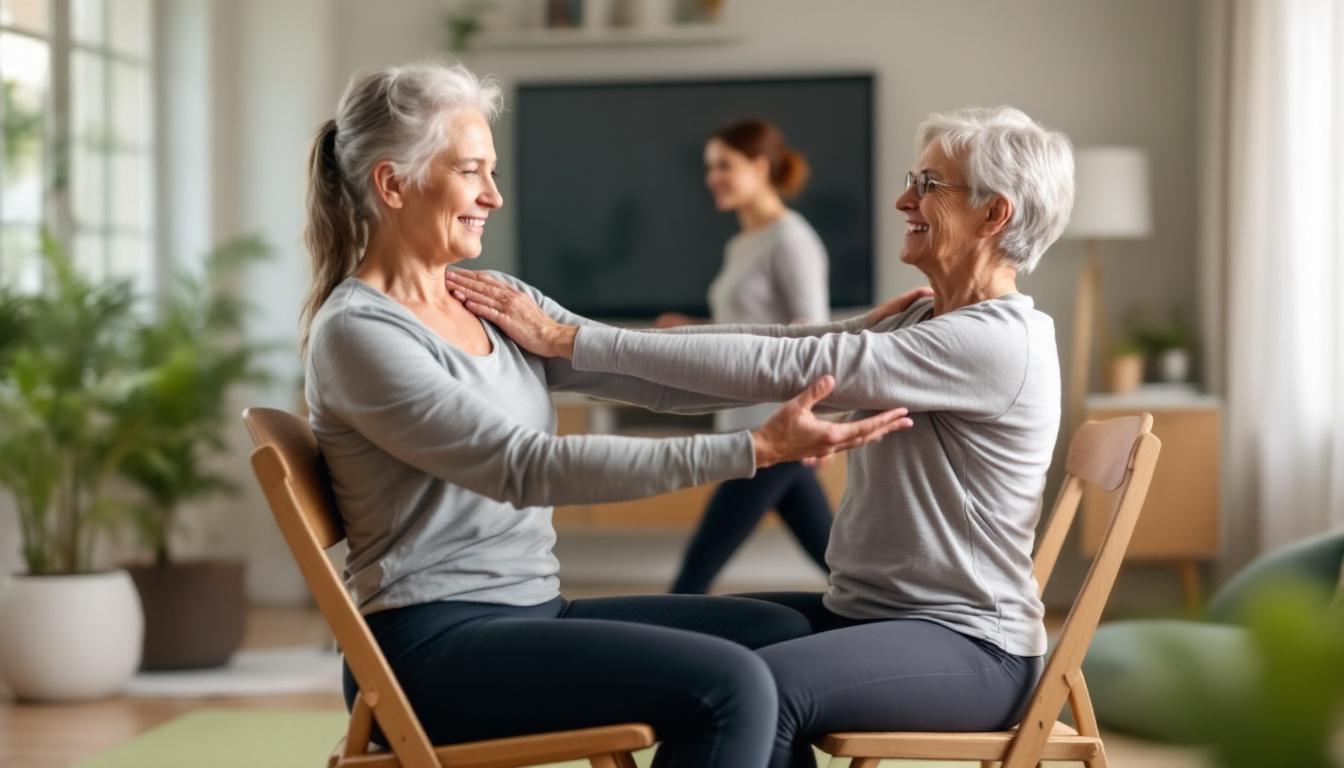 discover 4 effective chair exercises to firm your arms after 55, achieving faster results than traditional weight training. perfect for gentle, efficient workouts at home.