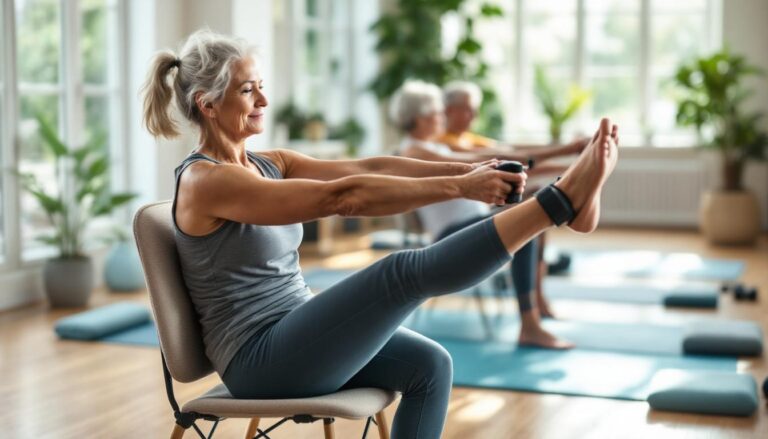 discover 4 effective seated exercises to build leg strength without squats, perfect for individuals over 65 looking to stay strong and active.
