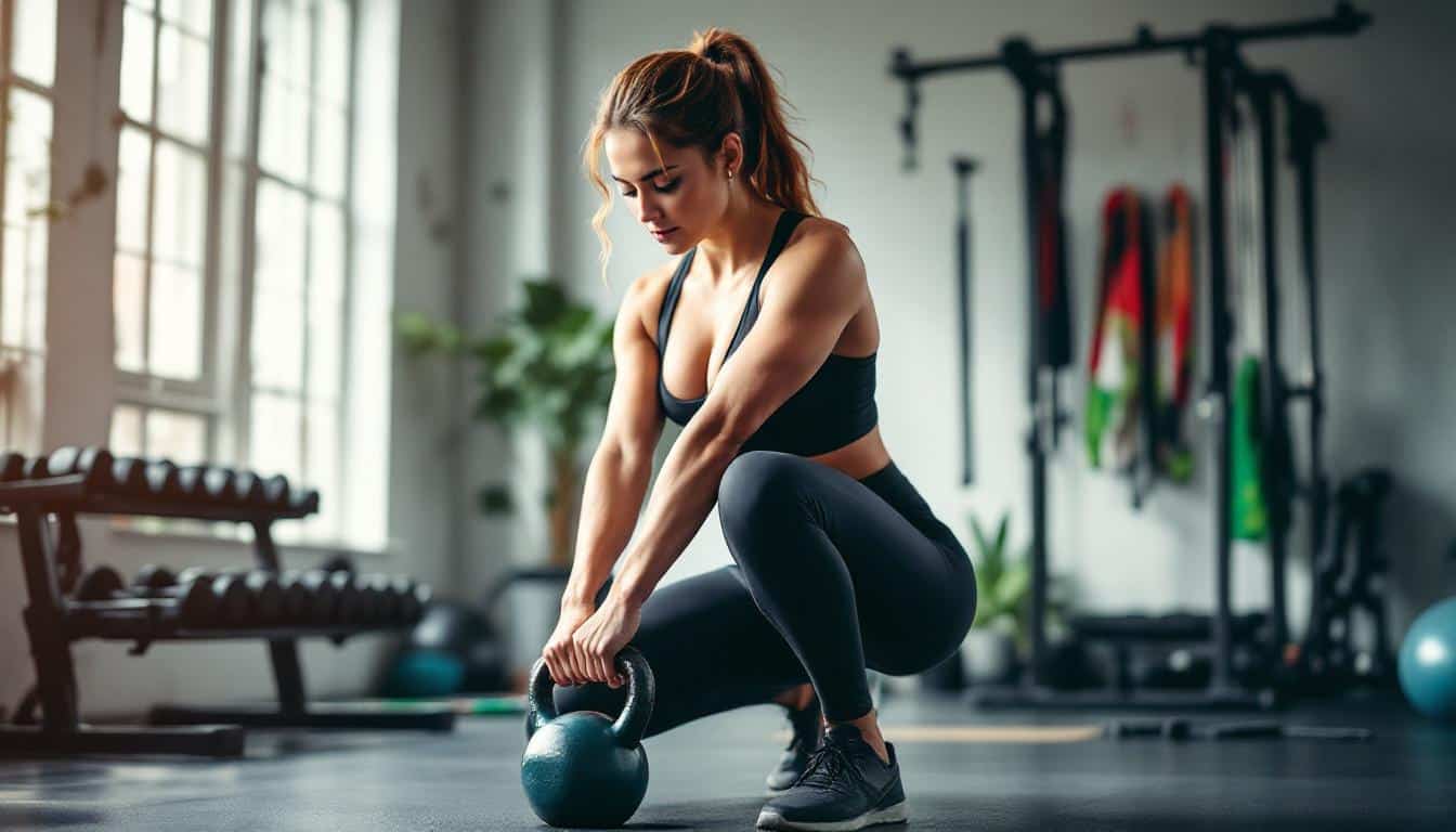 discover one kettlebell and four powerful moves that effectively build a strong, stable core for improved strength and balance.